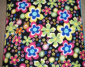 Nook Color Nook Tablet Kindle Fire Travel zippered Sleeve Bright Flowers