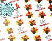 Autumn turkeys Gobble till you wobble on 7/8" grosgrain ribbon Il_170x135