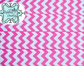 Pink & white chevron striped 7/8" grosgrain ribbon Valentines day Il_170x135