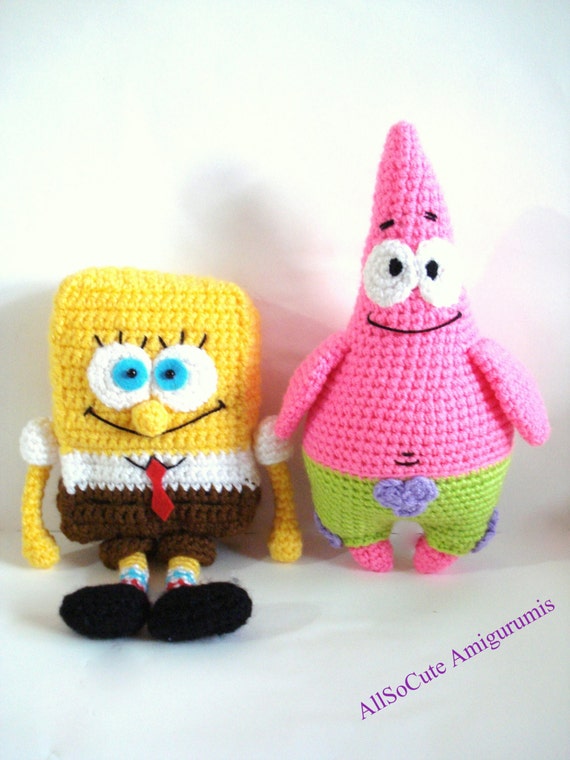 Pattern SpongeBob And Patrick Star Pattern Crochet Tutorial