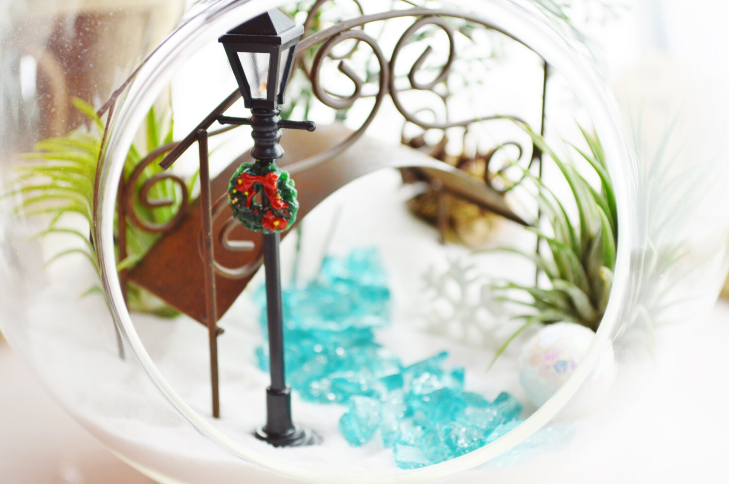 Bridge in Central Park Terrarium Snow White Sand Bridge and