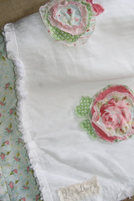 shabby chic baby girl burp cloth set baby girl gift shabby chic baby girl burp cloth set baby girl gift