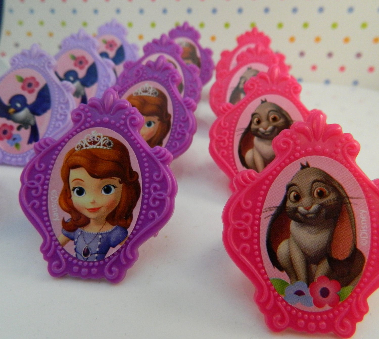 Sofia the First Rings from ChristyMaries83 on Etsy Studio