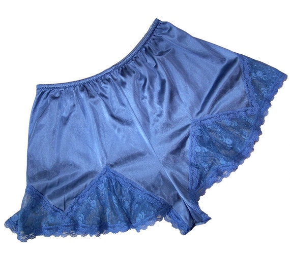 Vintage Blue Lace Tap Panties 80's Underwear by UniquelyBoutiquely