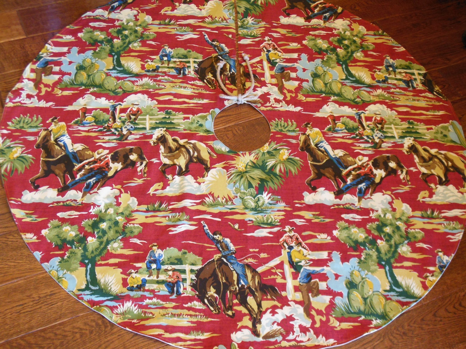 Cowboy Christmas Tree Skirt 