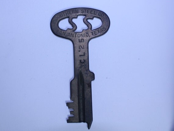 Southern Steel Company Jail house key San Antonio Texas