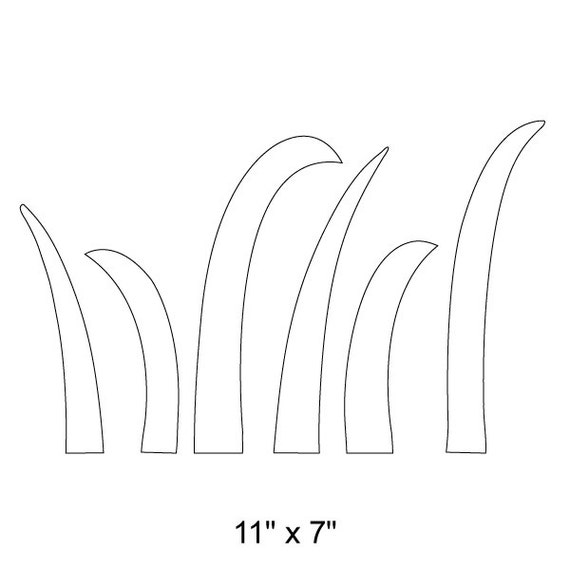 Grass Wall Stencil for Painting Kids or Baby Room Mural
