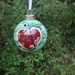 Reserved custom for Dianne Hand Painted Glass Ornament