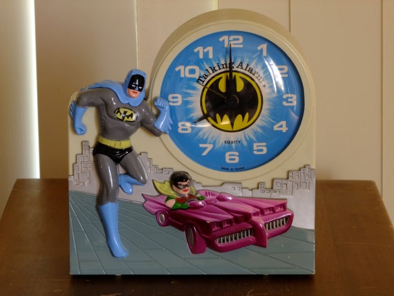 Batman and Robin Vintage Talking Alarm Clock by Equity