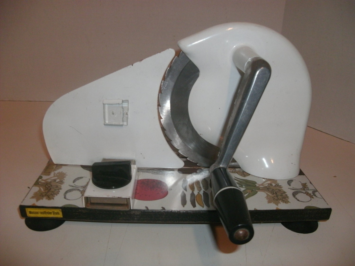 Vintage Foldaway Hand Crank Meat Slicer Made In Germany