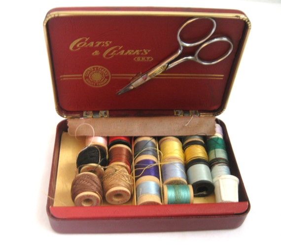 Sewing Mending Kit Assortment in Original by darlingtoniavintage
