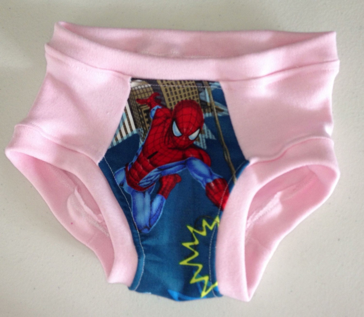 Pink Spiderman Training Underwear by myfunclothes on Etsy