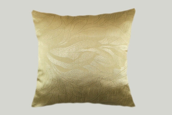 Decorative Pillow case Home Decor Designer Gold color fabric
