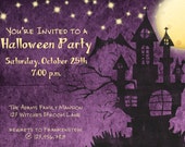 Spooky Haunted House Halloween Party Invitation Printable Custom Il_170x135