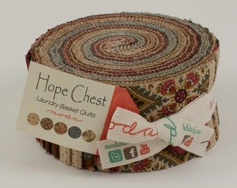 Hope Chest Prints Fabric Collection by Laundry Basket Quilts for Moda Fabrics - 1 Jelly Roll