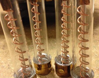 12 pcs Steampunk tubes, radio tube, tesla tube, 12 pc set