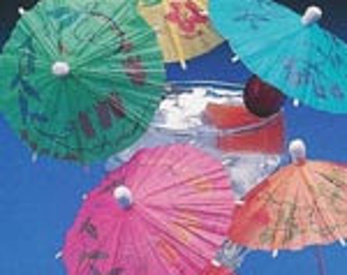 Paper Parasols, also called Umbrellas - Pack of 12