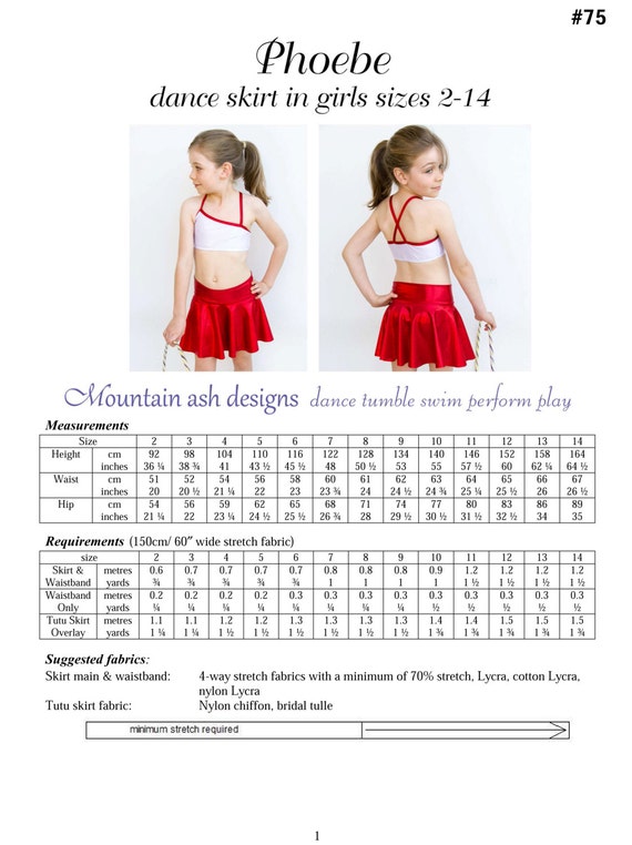 Tutu Skirts pattern dance skirts pdf sewing by tumblentwirl