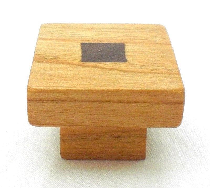 Cherry Wood Knob Arts & Crafts Knob by HappyBungalow