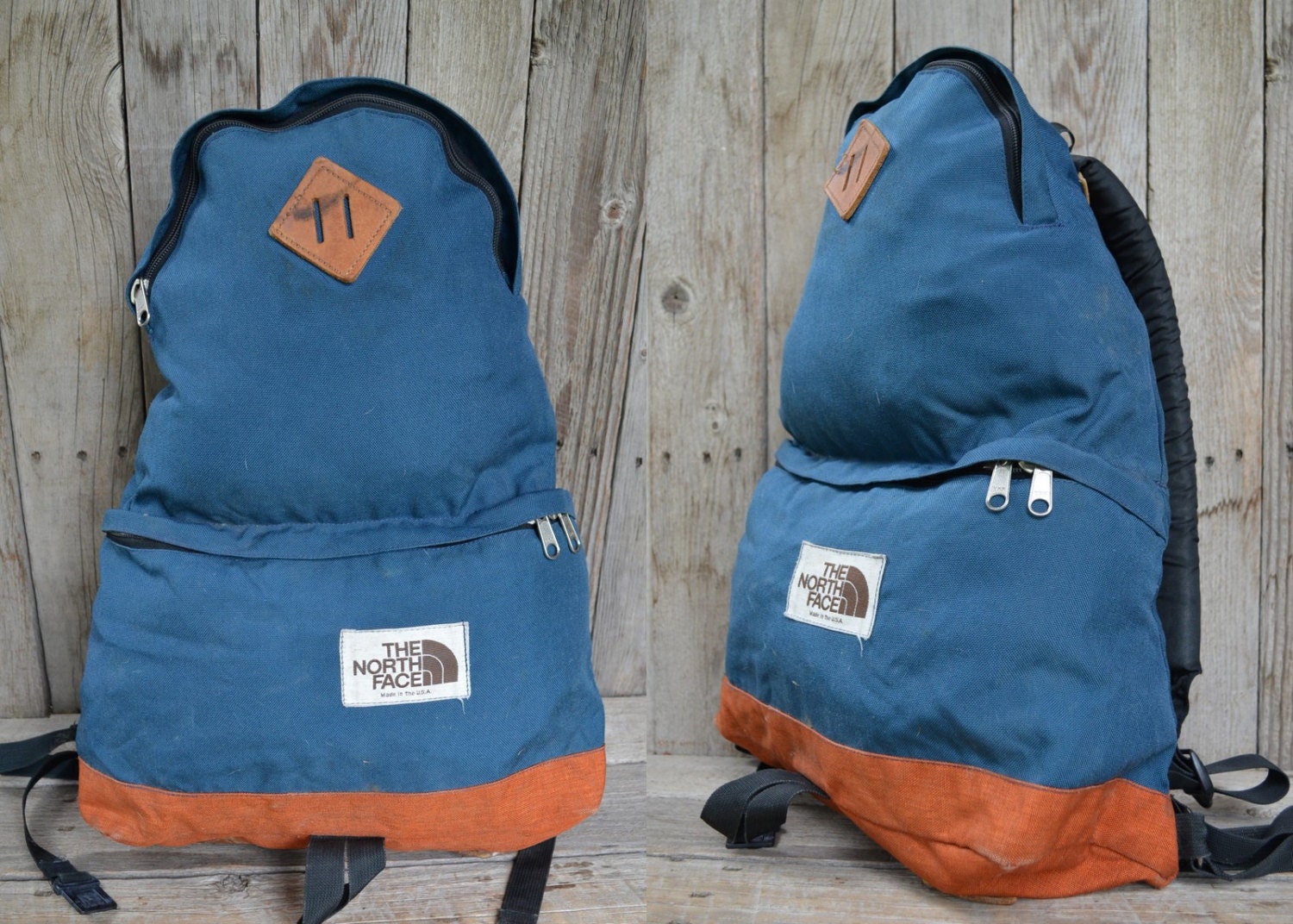 Vintage THE NORTH FACE Backpack Two Tone by RoslynVTGTradingCo
