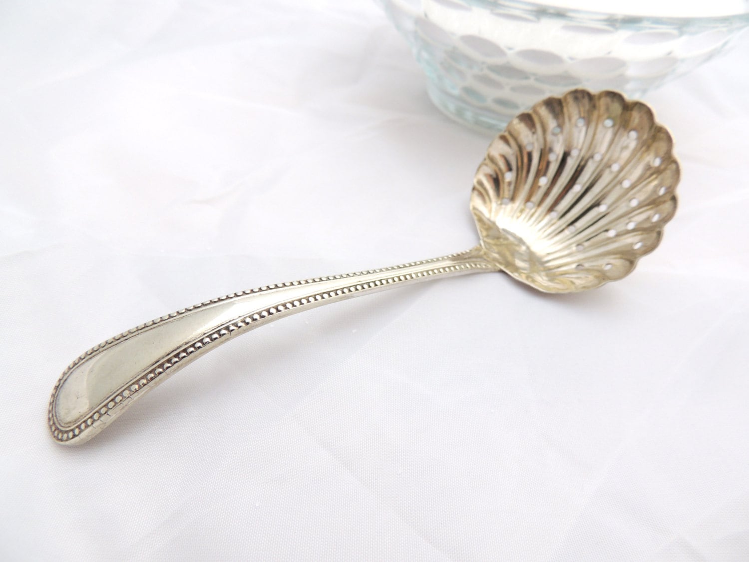 Vintage Sugar Sifter Spoon Silver Plated EPNS