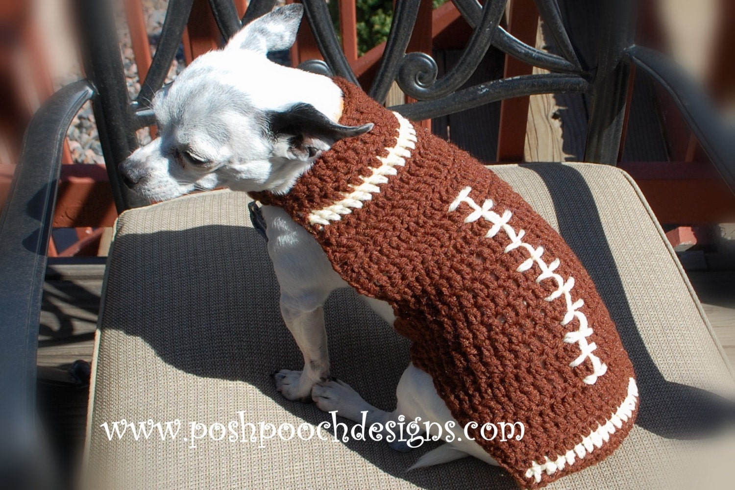 Football Custom Dog Sweater small Dogs 215 lbs Small Dog