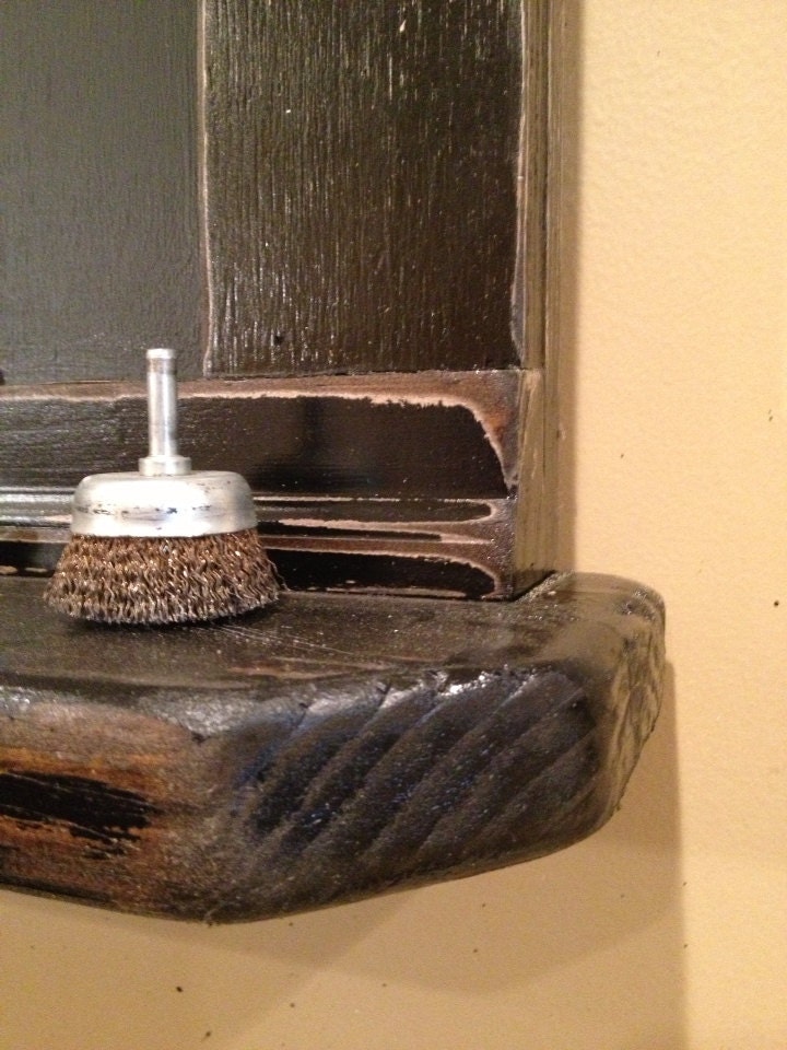 Big Black Framed Chalkboard with Shelf