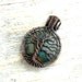 Green Opal Tree of Life Pendant Copper Wire Wrapped