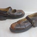 Vintage Doc Marten 2 Tone Leather Saddle Mary Jane Loafers US Sz 9