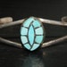 VINTAGE ZUNI HUMMINGBIRD Sterling Signed Inlay Cuff c1960