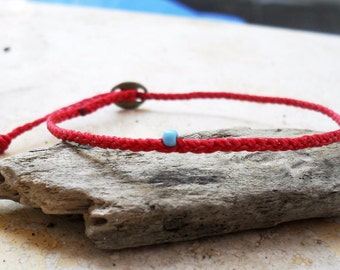 Wish bracelet, Friendship bracelet, Red string bracelet