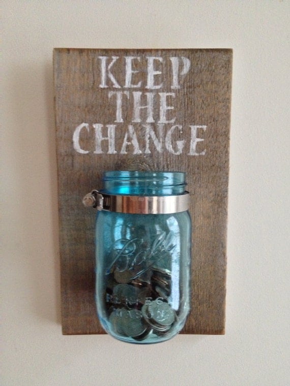 KEEP THE CHANGE - Laundry room decor