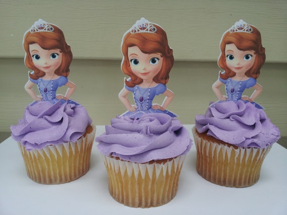 12 Sophia The First Cupcake Toppers