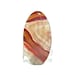 Banded Gem Agate Stone Oval Pendant Cabochon