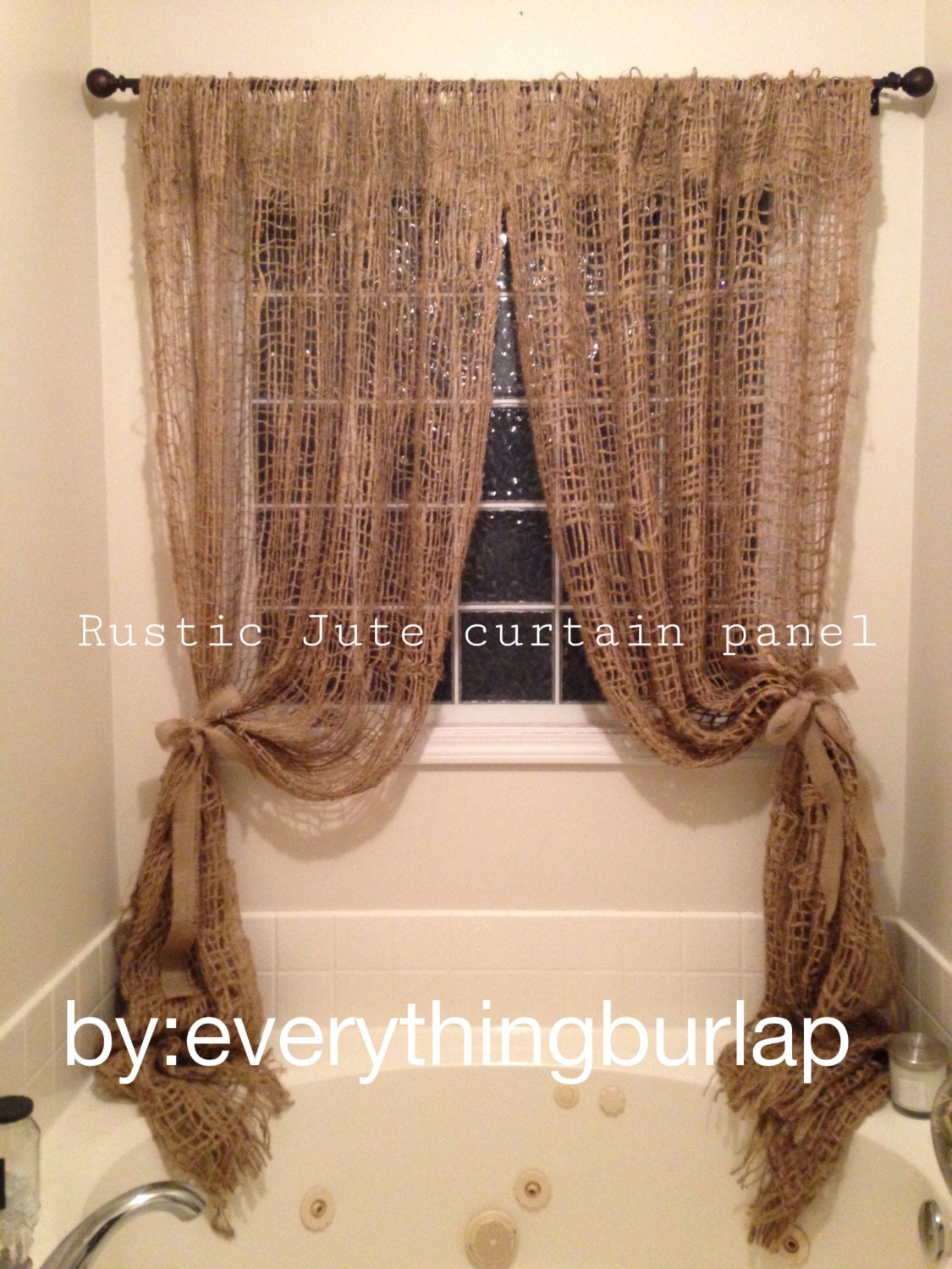 Jute Curtain Panel