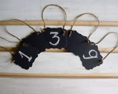 10 CHALKBOARDS CHRISTMAS Holiday Gift Tags, Wedding Table Numbers Mini Chalk Boards, Tags, Favor Tags, Photo Prop Chalk Boards Il_170x135