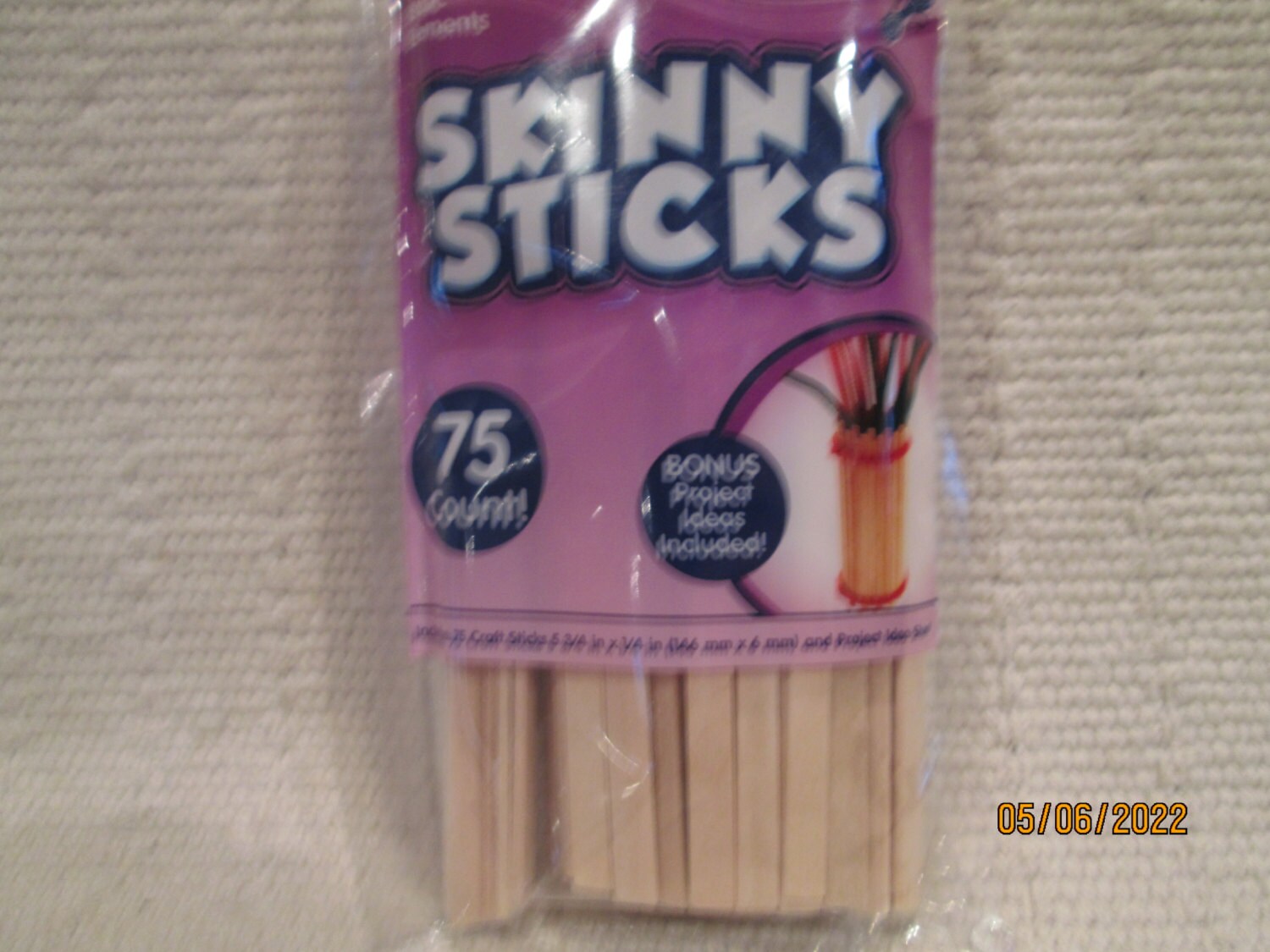 Skinny Sticks Pack of 75 Craft Sticks 5 3/4 x by sherrieguilfoyle
