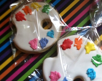 Paint Palette/Art Party Sugar Cookies (2Dozen)