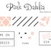Pink Dahlia- Blog Makeover Kit