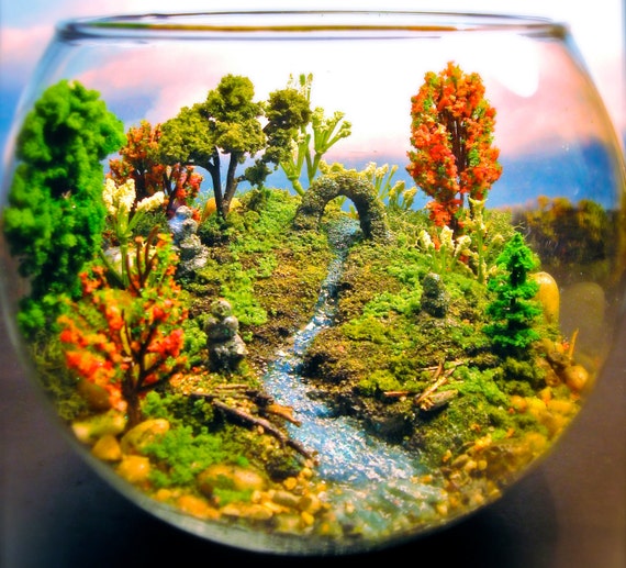 Fairy Zen Garden 5 terrarium / diorama Nature by Megatone230