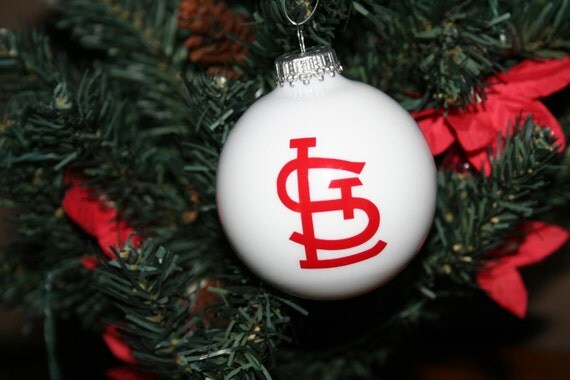 st louis cardinals stl red white christmas ornament st louis cardinals stl red white christmas ornament