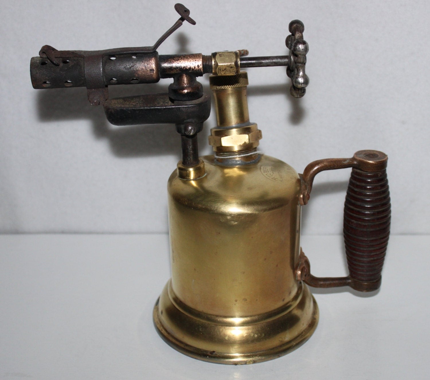 Antique Brass Otto Bernz Welding Torch NEWARK NJ