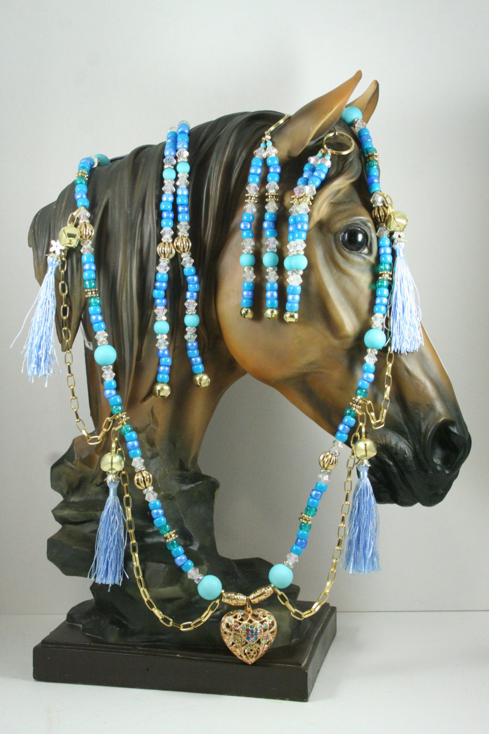 Horse Extentions Beaded Mane Saddle/Bridle Clips Tack