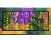 Thread Art Quilted Wall Hanging Textile Fiber Art