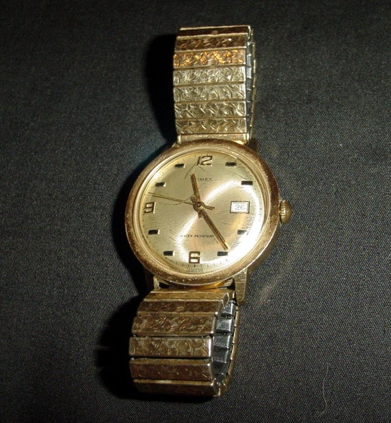 1971 Men's Timex Marlin Watch w/ Date & Second Hand
