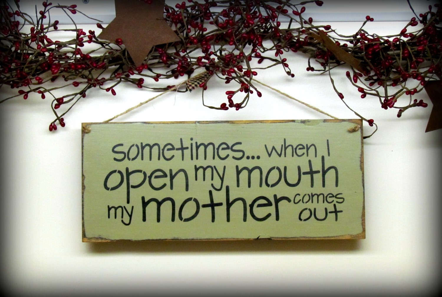 Funny Wooden Sign Mom Sign Funny Mother Saying By Woodticks