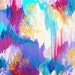 SALE - GORGEOUS Original Abstract Acrylic Painting, FREE Shipping Sweet Dreams Cotton Candy Pink, Pastel Colours, Turquoise Blue Magenta Art