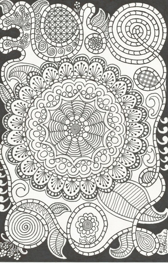 Mandala, Flowers and Crazy Swirls! by PLHill