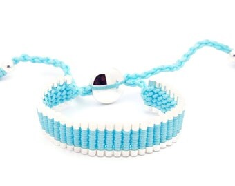 Link Friendship Bracelet - Light Blue (Silver Plated) - (One Direction)