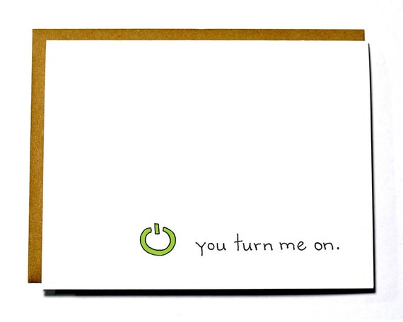 Funny, Geeky Valentine's Day card. You turn me on - Xbox I love you card